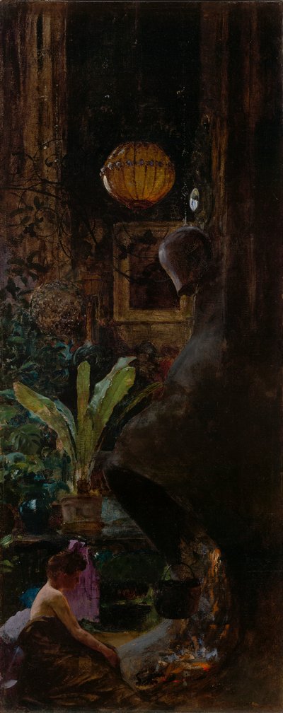 Ett hörn av 72nd Street Studio av Louis Comfort Tiffany
