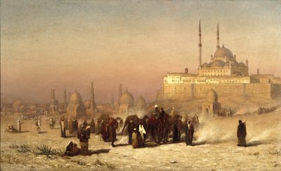 På vägen mellan gamla och nya Kairo, Mohammed Alis citadellmoské och mamelukernas gravar av Louis Comfort Tiffany