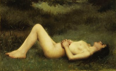 Liggande naken, av Louis Courtat