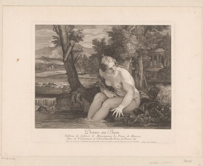 Badande Diana av Louis Desplaces