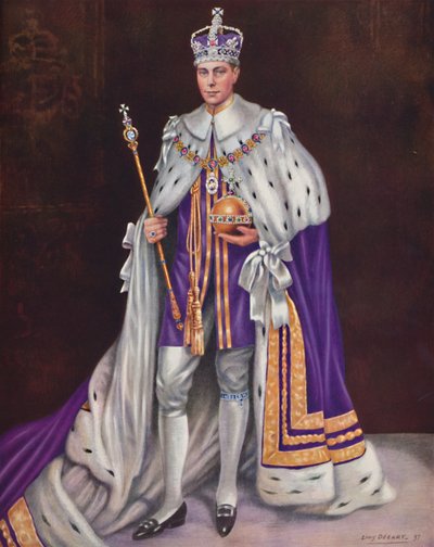 "Hans Majestät Kung George VI", 1937 av Louis Dezart