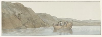 Utsikt över Kaap Paceco i Kalabrien vid stad Scilla Utsikt över Cape Paceco i Kalabrien nära Scilla (titel på objekt) Resor i Italien, Sicilien och Malta - 1778 (serietitel) av Louis Ducros