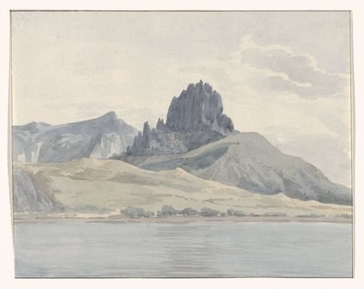 Utsikt över Pentidatilos kust på andra sidan udde Spartivento Vue de la côte de Pentidatilo au delà du Cap de Spartivento (titel på objekt) Voyage en Italy, en Sicile et à Malte - 1778 (serietitel) av Louis Ducros