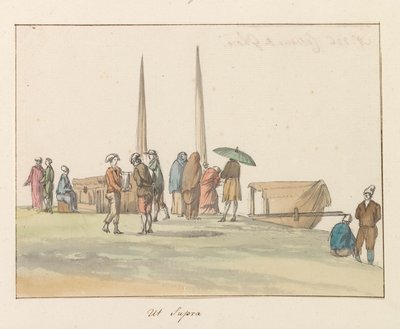 Traditionella dräkter på ön Gozo Costume de Ghozo (titel på objekt) Voyage en Italy, en Sicile et à Malte - 1778 (serietitel) av Louis Ducros