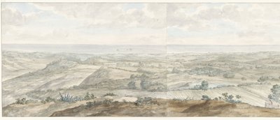 Panorama från Collis Minervalis Allmän vy tagen från toppen av Collis Minervalis (titel på objekt) Resor i Italien, Sicilien och Malta - 1778 (serietitel) av Louis Ducros