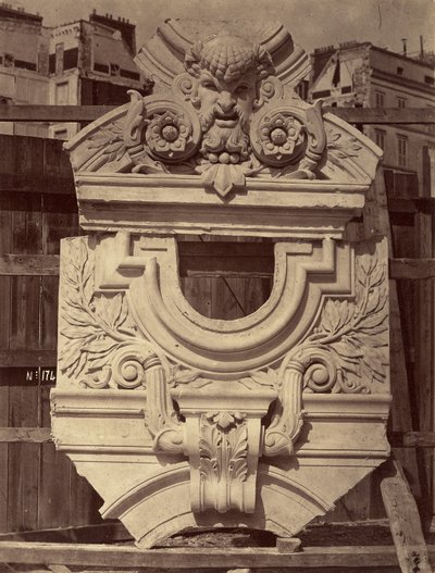 Utskjutande bord. Sidogallerier i den stora trappan. av Louis Emile Durandelle