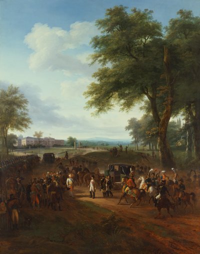 Napoleon mottogs av Fredrik hertig av Württemberg den 2 oktober av Louis Etienne Watelet