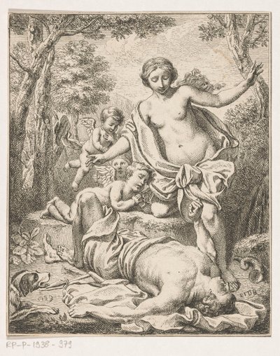 Venus och Adonis av Louis Fabritius Dubourg
