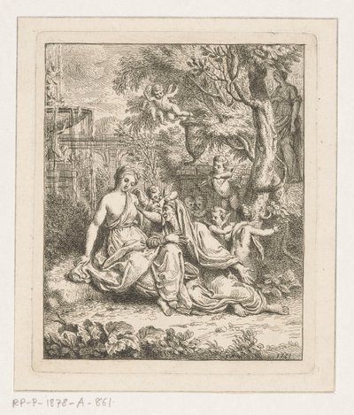 Vertumnus en Pomona av Louis Fabritius Dubourg