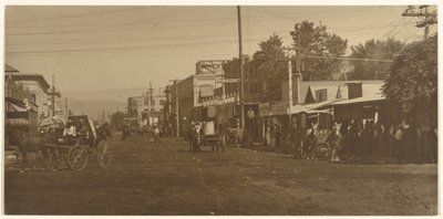 Coalinga Hotel och Main Street av Louis Fleckenstein