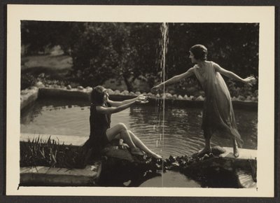 [Dansare vid poolen] av Louis Fleckenstein