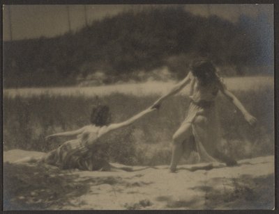 [Dansare i trädgården] av Louis Fleckenstein