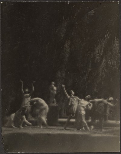 [Dansare i trädgården] av Louis Fleckenstein