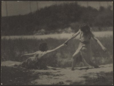 [Dansare i trädgården] av Louis Fleckenstein