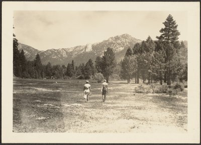 [Figurer i bergslandskap] av Louis Fleckenstein