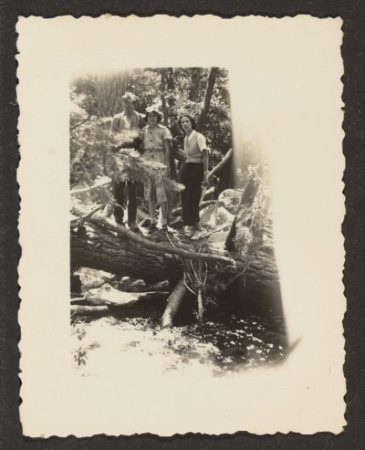 [Figurer i skogen] av Louis Fleckenstein