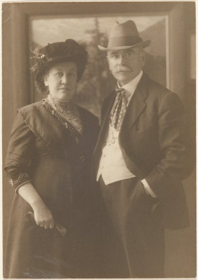 [Porträtt av Fleckenstein och hans hustru] av Louis Fleckenstein