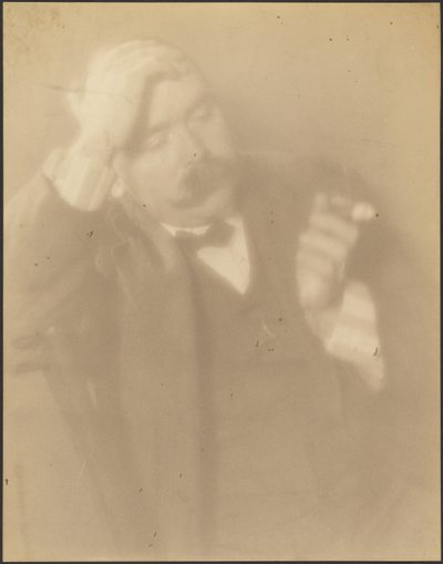 [Porträtt av en man med cigarr] av Louis Fleckenstein