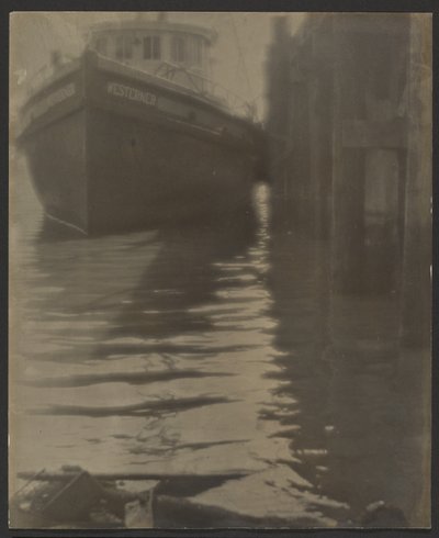 [Skepp i en hamn] av Louis Fleckenstein