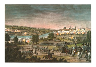 Slaget vid Dresden, 26 augusti 1813, c1850 av Louis Francois Couche