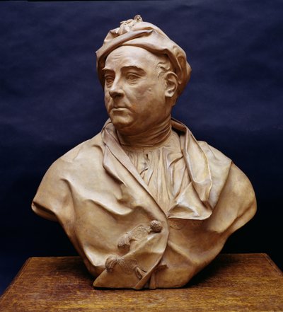 Porträttbyst av George Frederick Handel (1685-1759) (terrakotta) av Louis Francois Roubillac