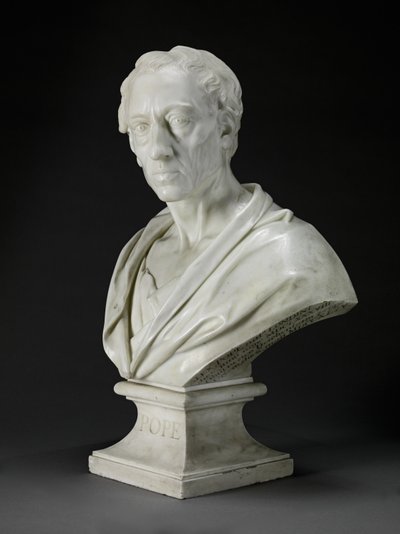 Alexander Pope (1688-1744) 1741 (marmor) av Louis Francois Roubilliac