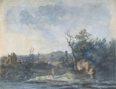 Figurer på en landsväg, n.d.. av Louis Gabriel Moreau