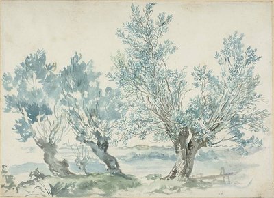 Tre pilträd av Louis Gabriel Moreau