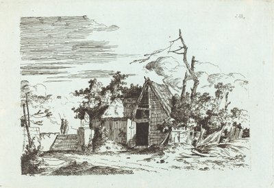 En rustik lada av Louis Gabriel Moreau the Elder