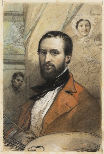 Självporträtt av Louis Gallait
