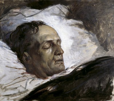 Chef för en avrättad man (Remy Bomal). 1870-80-tal (olja på duk) av Louis Galue