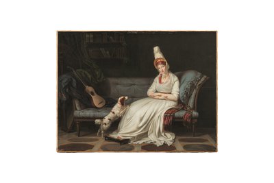 Porträtt av Elizabeth, Lady Webster, senare Lady Holland (1771-1845), ca 1795 (olja på duk) av Louis Gauffier