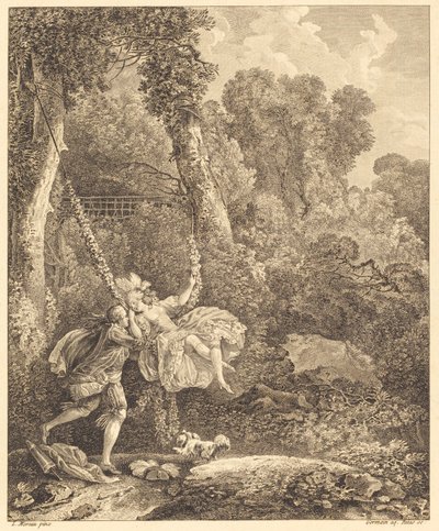 Vi löper mer än en fara där av Louis Germain and Charles Emmanuel Patas after Louis Gabriel Moreau