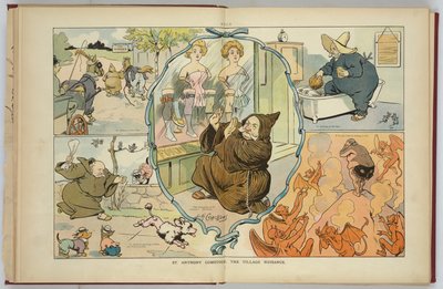 Anthony Comstock, Village Nuisance från Puck Magazine (foto) av Louis Glackens