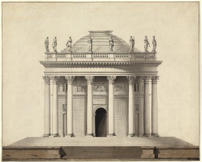 Ett klassiskt tempel av Louis Gustave Taraval