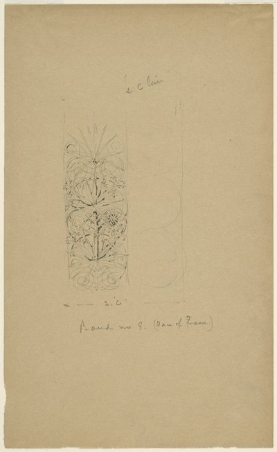 McVickers Theater, Chicago, Illinois, Sketch av Louis H. Sullivan