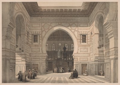 Egypten och Nubien: Volym III - nr 36, interiören av Sultan El Ghorees moské av Louis Haghe