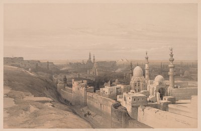 Egypten och Nubien: Volym III - nr 26, Kairo, Looking West av Louis Haghe