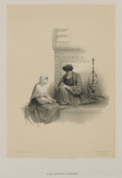 Egypten och Nubien, Volym III: Brevskrivaren, Kairo av Louis Haghe