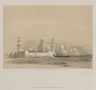 Egypten och Nubien, volym III: Memlooks gravar, Kairo av Louis Haghe