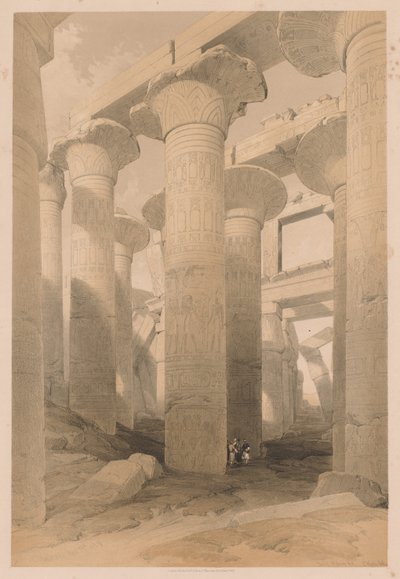 Egypten och Nubien: Volym II - nr 14, Karnak av Louis Haghe
