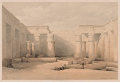 Egypten och Nubien: Volym II - nr 18, Medinet Abou, Thebe, 1832. av Louis Haghe