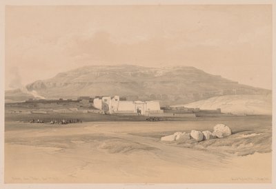 Egypten och Nubien: Volym II - nr 20, Medinet Abou, Thebe, 1838. av Louis Haghe