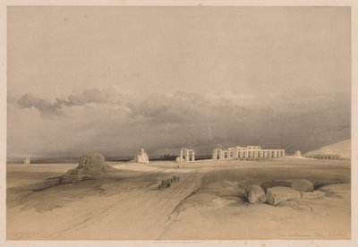 Egypten och Nubien: Volym II - nr 8, Ruins of the Memnonium, Thebe av Louis Haghe