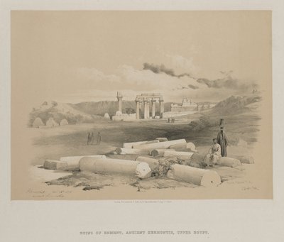 Egypten och Nubien, volym II: Hermont, Ancient Hermonthis av Louis Haghe