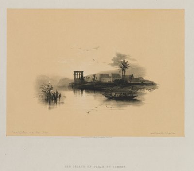 Egypten och Nubien, volym II: Philaeön, vid Nilen, Nubien, 1847. av Louis Haghe