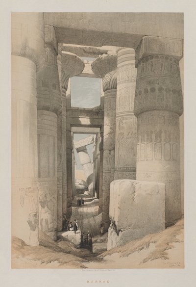 Egypten och Nubien, volym II: Karnak av Louis Haghe
