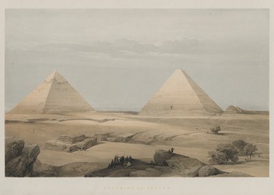 Egypten och Nubien, volym II: Pyramids of Geezeh av Louis Haghe