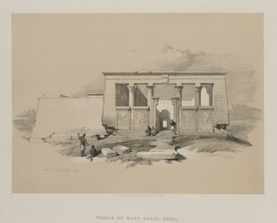 Egypten och Nubia, Volym II: Templet i Wady Dabod, Nubia av Louis Haghe