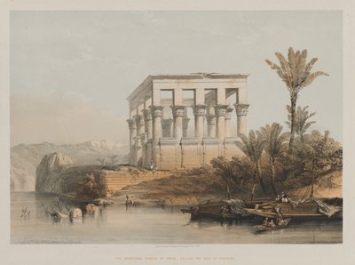 Egypten och Nubien, Volym II: Hypaethraltemplet i Philae, kallat Faraos säng av Louis Haghe